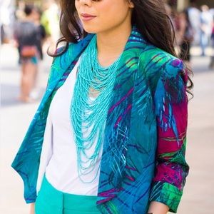 Turquoise Statement Bead Necklace